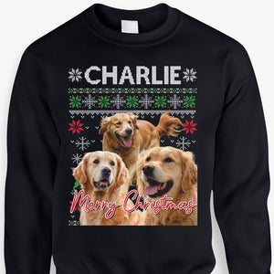 Custom Multi Photo Retro Vintage Dark Sweatshirt, Personalized Sweatshirt, Gift For Your Loved One, Custom Photo