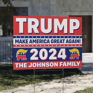 Trump Take America Back, Personalized Yard Sign, Trump Sign, Election 2024