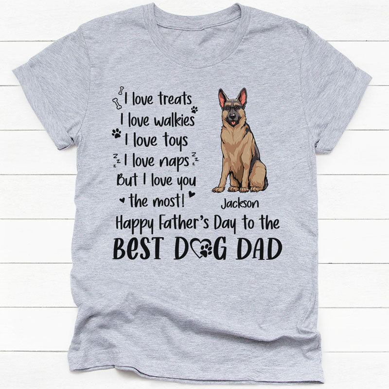 I Love Treats I Love Walkies, Personalized Mother's Day Shirt, Custom Gifts For Dog Lovers