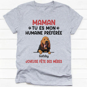 T Shirt Personnalisé Pas Cher, Tu Es Mon Humain Préféré, Personnalisation Tee Shirt, Cadeau Personnalisé Homme, Cadeau Personnalisé Femme