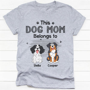 This Dog Mom Dog Dad Belongs To Pop Eyed, Personalized Shirt, Gift For Dog Lovers