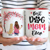 Best Dog Mom Dog Mum Ever, Personalized Accent Mug, Gift For Dog Lovers