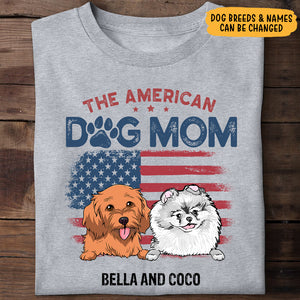 The American Dog Dad Dog Mom, Personalized Shirt, Gift for Dog Lovers, Custom Photo