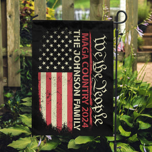 We The People MAGA Country Trump, Personalized House Flag, Gift For Trump Fans, Election 2024