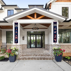 Trump Voted 2024 Take America Back and Save America Again Porch Signs, Banners Outdoor, Gift For Trump Fans