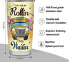 School Bus Driver Tumbler, Bus Driver Appreciation Gifts, 20Oz Stainless Steel Tumbler School Bus