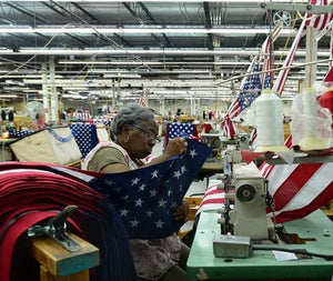 3x5 FT Outdoor Embroidered American Flag, Durable, Luxury Stars, Bright Brass Grommets