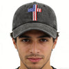 Christian American Flag Cross Baseball Cap Adjustable Embroidered Jesus Hat Patriotic Religious Gift for Men Women