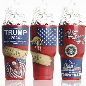American Flag Tumbler 2024, Gift For Trump Supporters, Election 2024