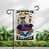 Just wait for Halloween, Summerween Garden Flag Skeleton Yard Decor Funny Summer Garden Decor