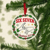 Six Seven 67 Christmas Ornament 2025 Ceramic Ornament Keepsake Gift for Friends, Family, Team Celebration