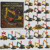 Vehicle Set 24-day Advent Calendar 2025, Firetrucks, Heavy Equipment, Cars, Planes, Christmas Gifts for Him, Sons, Grandsons