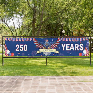 250 Years Banner Eagle 1776-2026 , Gift For 4th July