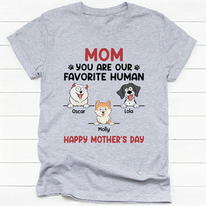 You Are My Favorite Human Pop Eyed, Personalized Shirt, Gifts For Dog Lovers, Custom Photo