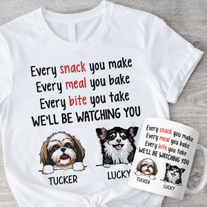 Gift Combo Every Snack You Make, Personalized Shirt And Mug, Gifts For Dog Lovers, Birthday Gift