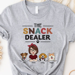 The Snack Dealer, Personalized Shirt, Funny Gifts For Dog Lovers