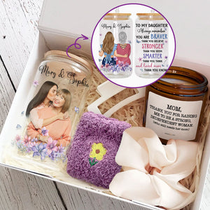 Always Remember You Are Braver, Personalized Glass And Scented Candle Gift Box, Birthday Gift