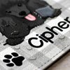 Custom Dog Plaid Pet Placemat, Personalized Pet Food Mat, Dog Lovers Gifts