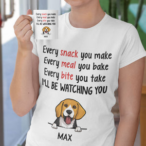 Gift Combo Every Snack You Make, Personalized Shirt And Mug, Gifts For Dog Lovers, Birthday Gift