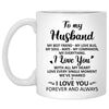 To my husband I love you Forever and Always, Camping, Customized mug, Anniversary gift, Personalized love gift for him