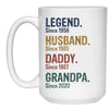 Legend Husband Daddy Grandpa Since Year, Personalized Mug, Father's Day Gifts