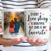 Every Love Story Is Beautiful, Sunset, Anniversary gifts, Personalized Mugs, Valentine's Day gift