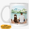 Happy Father's Day To The Best Dog Dad, Personalized Accent Mug, Gift For Dog Dad