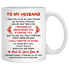 To my husband Promise Encourage Inspire, Church Wedding, Customized mug, Anniversary gifts, Personalized love gift for him