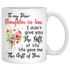 To my Daughter-in-law, Life gave me the gift of you, Customized mug, Personalized gifts, Mother's Day gifts