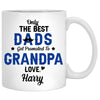 Only The Best Dads Get Promoted To Grandpa Custom Photo, Personalized Mug, Father's Day Gifts