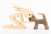 The Love Between Human And Pet, Wooden Pet Carvings, Wood Sculpture, Gifts For Pet Lovers