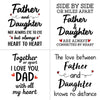 Long Distance Father and Daughter Personalized State Colors Coffee Mug For Dad, Custom Father's Day Gifts