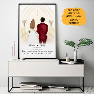Anniversary Gift, Always Have Always Will Personalized Poster, Church, Wedding Gift