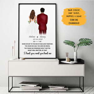 Anniversary Gift, I Had You and You Had Me Personalized Poster, Wedding Gift.