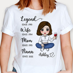 Legend Mom Grandma Since Year Chibi, Personalized Shirt, Custom Gift For Mom