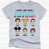 When God Made Grandkids He Gave Me The Best, Custom Kids, Personalized Shirt, Gift for Grandparents