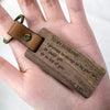 Personalized Engraved Wood Keychain, Valentine Gifts For Him