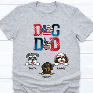 Dog Dad, Personalized Shirt, Customized Gifts for Dog Lovers, Custom Tee, Father's Day gift