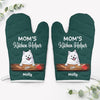 Kitchen Helper Peeking Dog, Personalized Oven Mitts, Custom Gifts For Dog Lovers