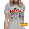 This Belongs to, Custom Tee, Personalized Shirt, Gift for Grandparents, Father's Day gift
