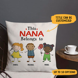 This Belongs To, Personalized Pillow, Custom Family Gift Ideas