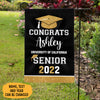 Congrats Graduation Pattern Flag, Personalized Garden Flags, Graduation Gifts