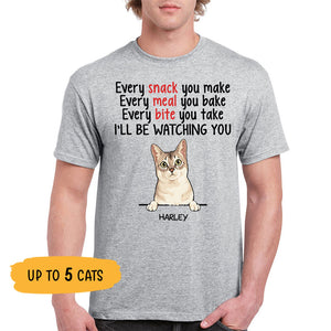 Every Snack You Make, Custom Shirt, Personalized Gifts for Cat Lovers