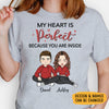 My Heart Is Perfect Because You Are Inside, Personalized Shirt, Custom Anniversary Gift For Couple