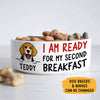 Personalized Custom Dog Bowls, Second Breakfast, Gift for Dog Lovers