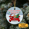 Most wonderful time of the year, Personalized Circle Ornaments, Custom Gift for Dog Lovers