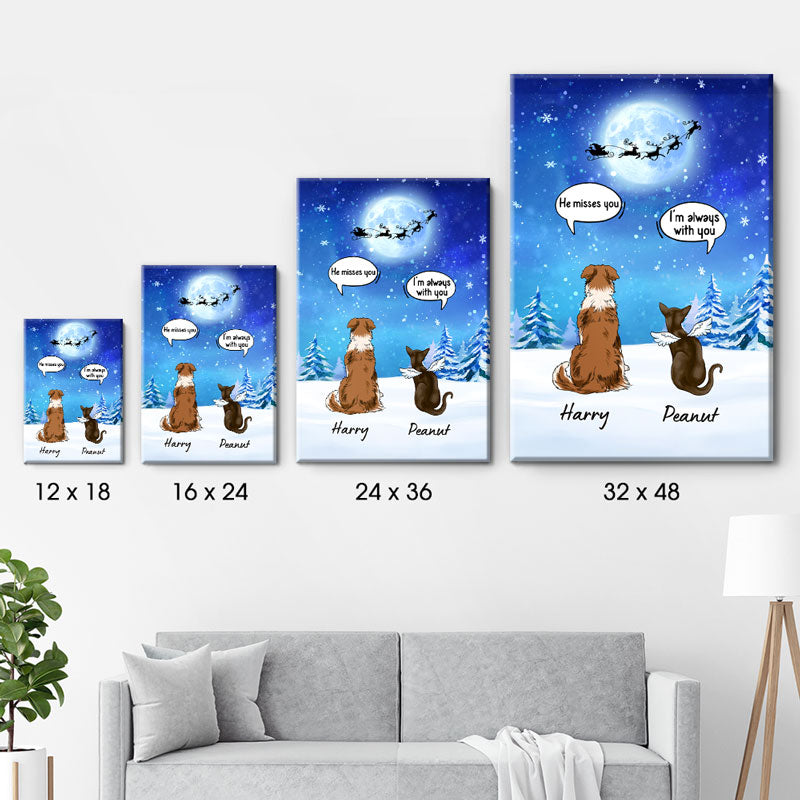 I Still Talk About You, Personalized Custom Canvas, Custom Gift for Pet Lovers, Memorial Gift