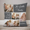 Every Family Has A Story, Personalized Pillows, Custom Photo Collage, Custom Gift For Family