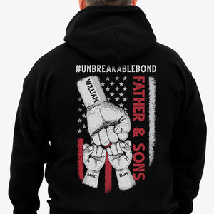 Unbreakable Bond, Personalized Back Print Shirt, Custom Gifts For Dad