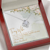 The Luckiest Happiest Man Alive, Personalized Luxury Necklace, Message Card Jewelry, Gift For Her